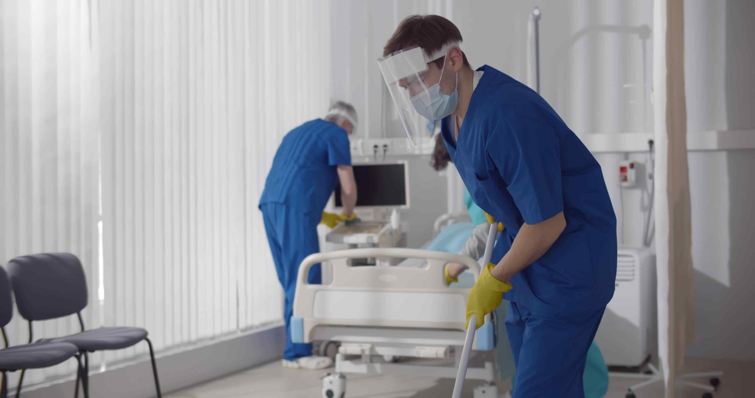 Hospital room cleaning